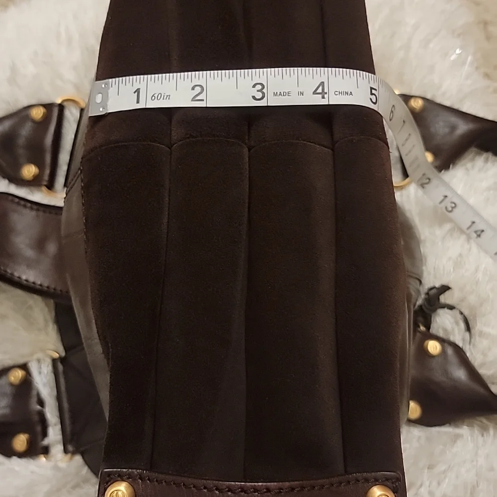 📍Rare |Vintage | Francesco Biasia | Leather & Suede East West Style Bag - Picture 16 of 16